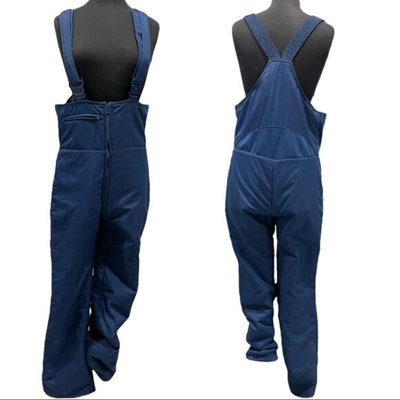 VINTAGE fusalp blue ski snowboard overalls sz L - Picture 1 of 16
